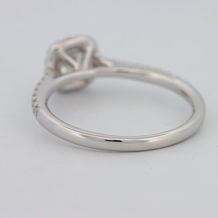 0.50 CT Cushion Cut Halo Solitaire - ZIZOV DIAMONDS