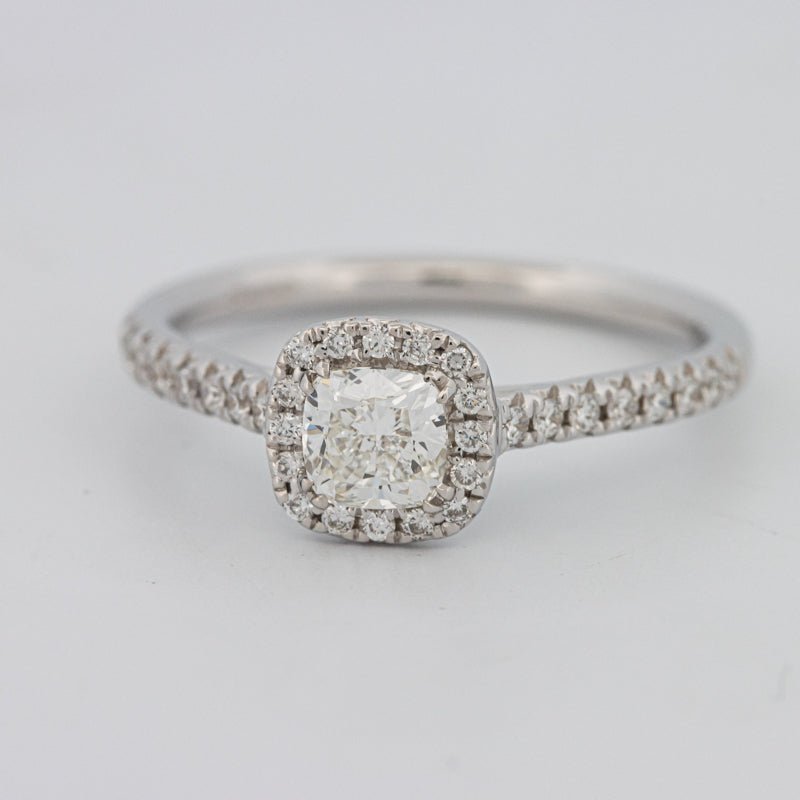 0.50 CT Cushion Cut Halo Solitaire - ZIZOV DIAMONDS