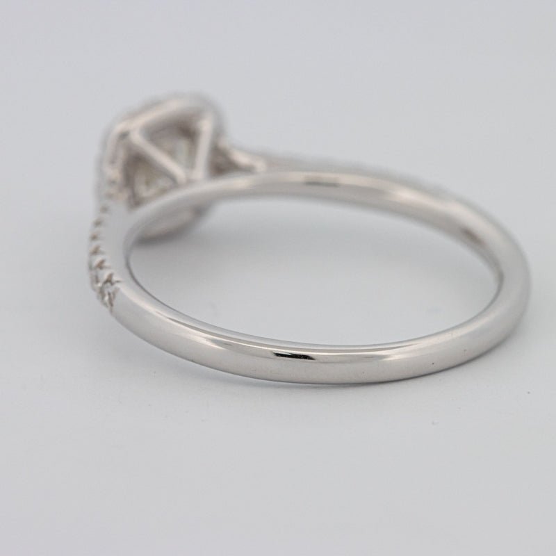 0.50 CT Cushion Cut Halo Solitaire - ZIZOV DIAMONDS