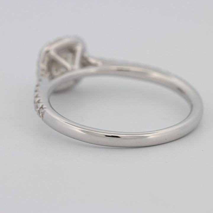 0.50 CT Cushion Cut Halo Solitaire - ZIZOV DIAMONDS