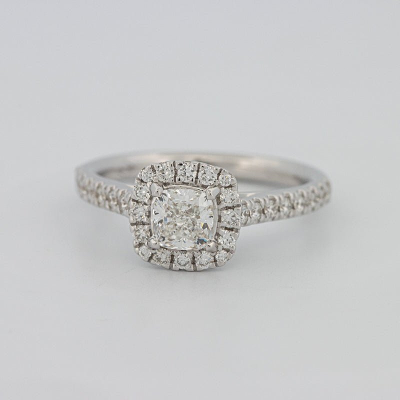 0.50 CT Cushion Cut Halo Solitaire - ZIZOV DIAMONDS
