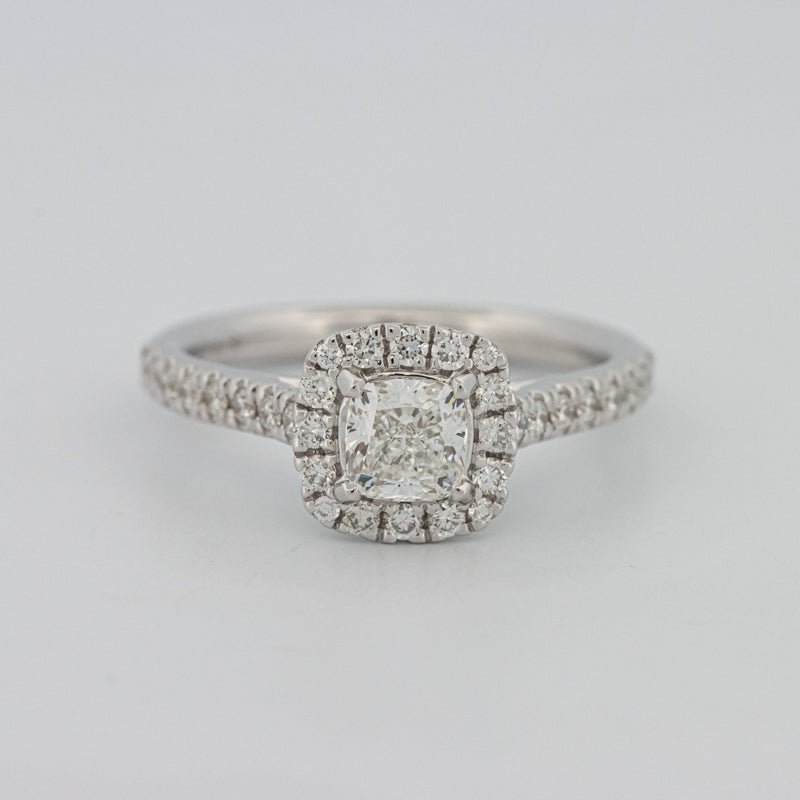 0.50 CT Cushion Cut Halo Solitaire - ZIZOV DIAMONDS