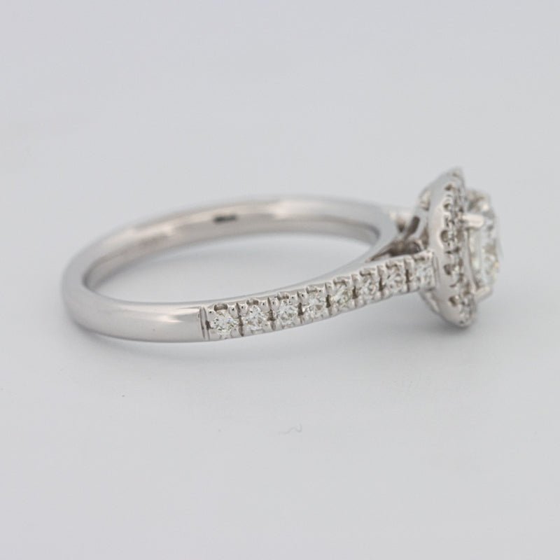 0.50 CT Cushion Cut Halo Solitaire - ZIZOV DIAMONDS