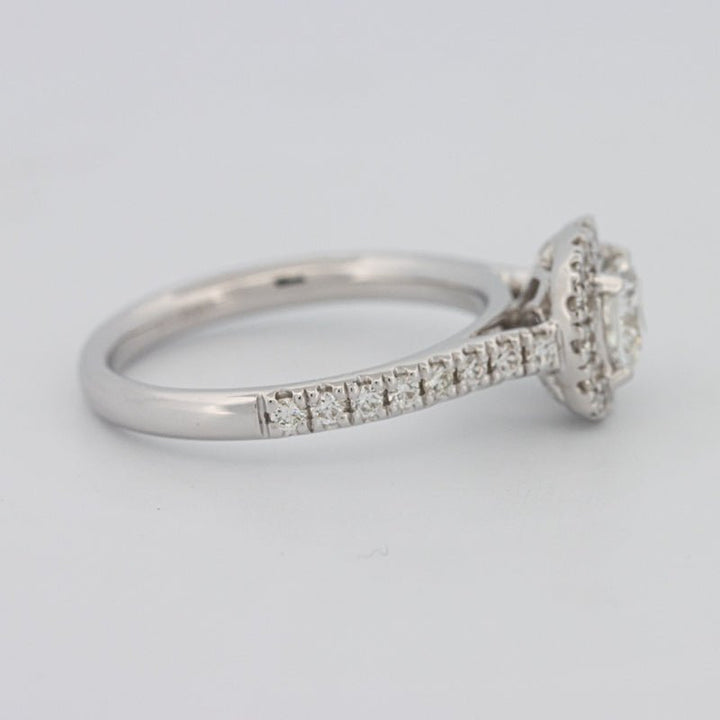 0.50 CT Cushion Cut Halo Solitaire - ZIZOV DIAMONDS