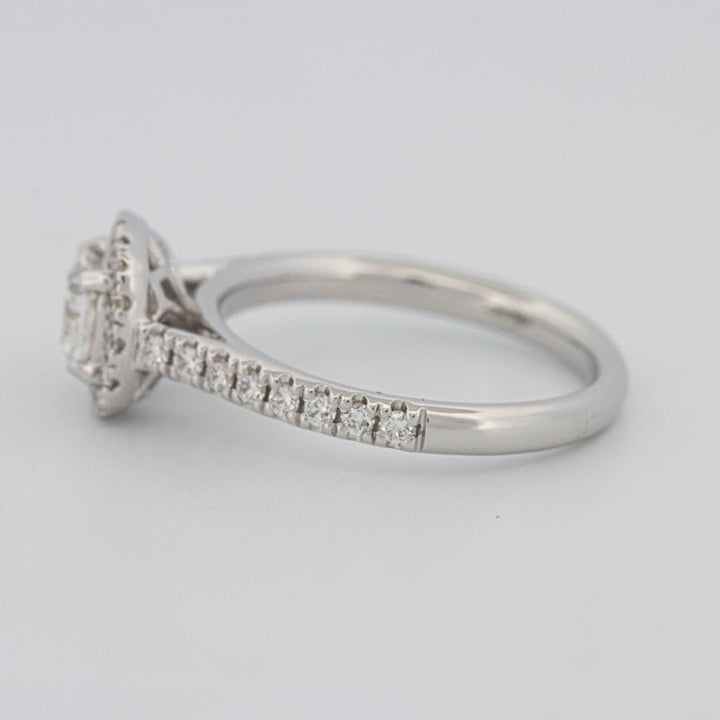 0.50 CT Cushion Cut Halo Solitaire - ZIZOV DIAMONDS