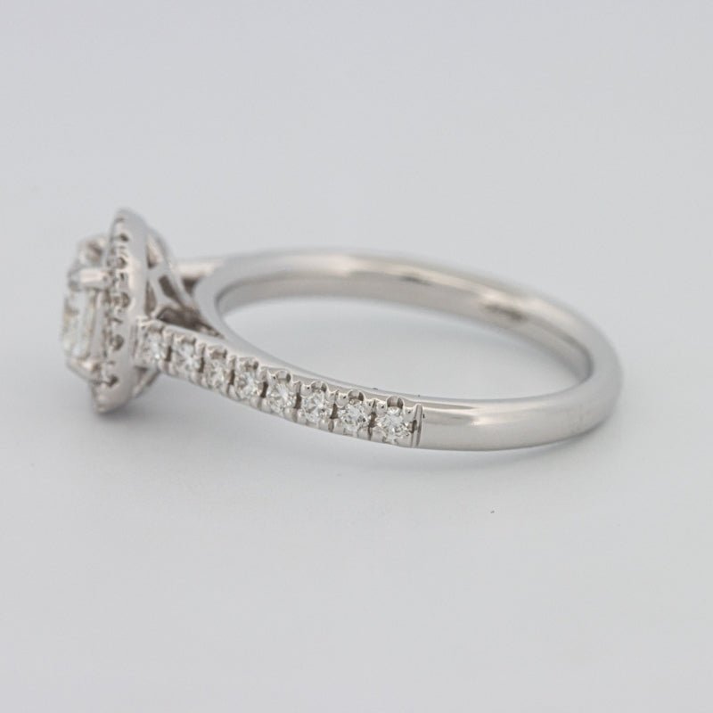 0.50 CT Cushion Cut Halo Solitaire - ZIZOV DIAMONDS