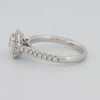 0.50 CT Cushion Cut Halo Solitaire - ZIZOV DIAMONDS