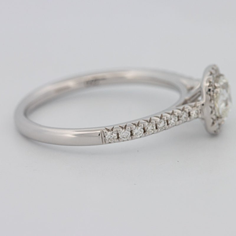 0.50 CT Cushion Cut Halo Solitaire - ZIZOV DIAMONDS