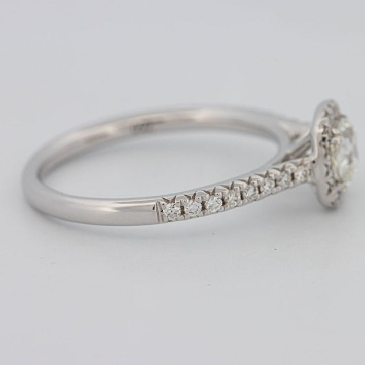 0.50 CT Cushion Cut Halo Solitaire - ZIZOV DIAMONDS