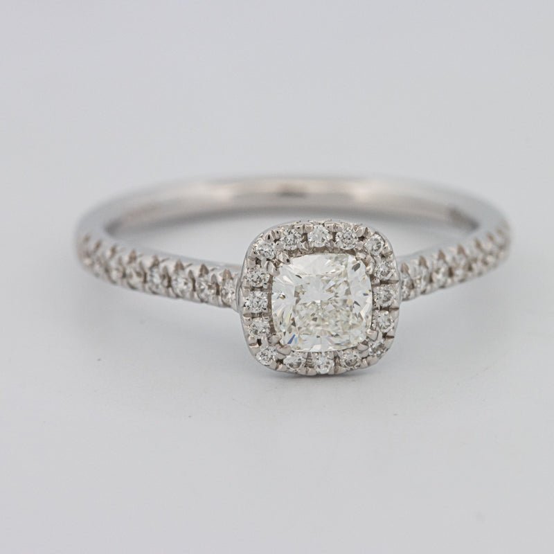 0.50 CT Cushion Cut Halo Solitaire - ZIZOV DIAMONDS