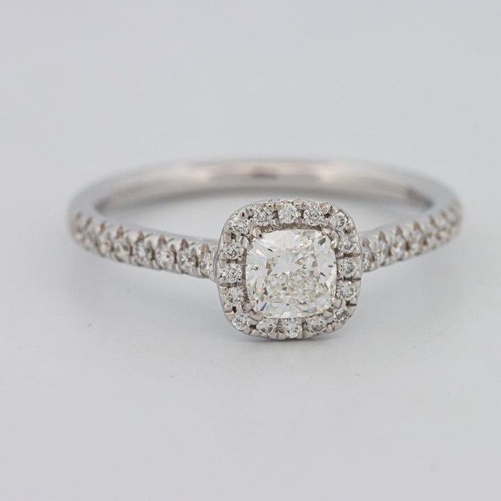 0.50 CT Cushion Cut Halo Solitaire - ZIZOV DIAMONDS