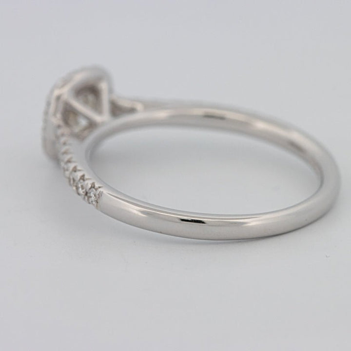 0.50 CT Cushion Cut Halo Solitaire - ZIZOV DIAMONDS