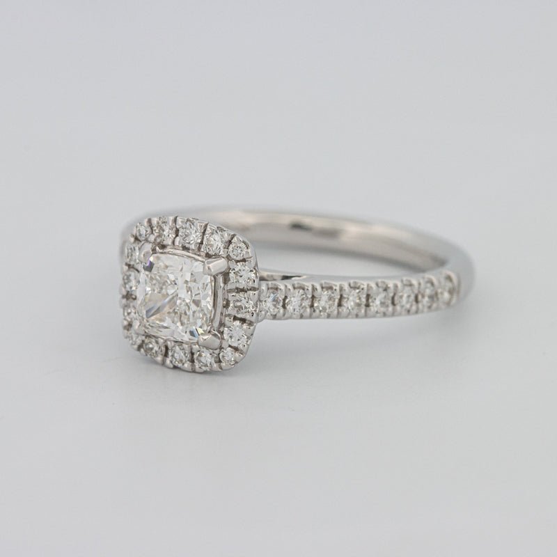 0.50 CT Cushion Cut Halo Solitaire - ZIZOV DIAMONDS