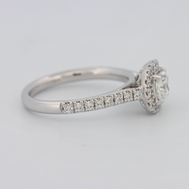 0.50 CT Cushion Cut Halo Solitaire - ZIZOV DIAMONDS