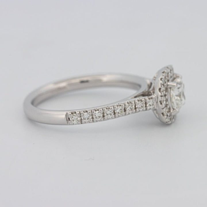 0.50 CT Cushion Cut Halo Solitaire - ZIZOV DIAMONDS