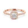 0.50 CT Cushion Cut Halo Solitaire - ZIZOV DIAMONDS