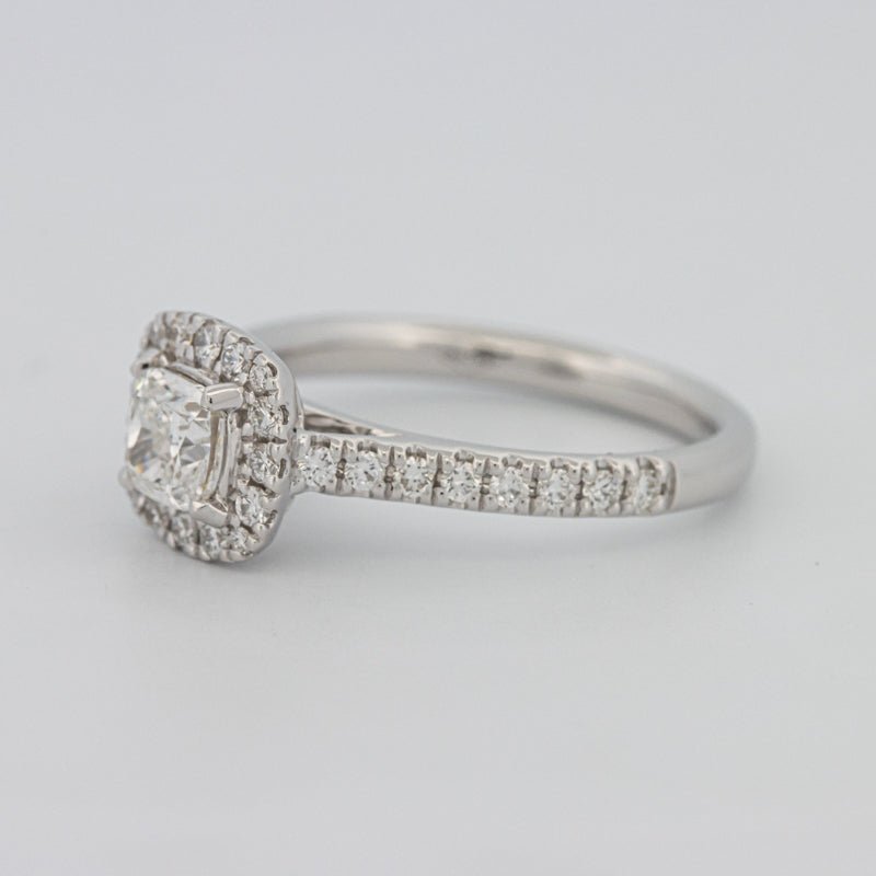 0.50 CT Cushion Cut Halo Solitaire - ZIZOV DIAMONDS