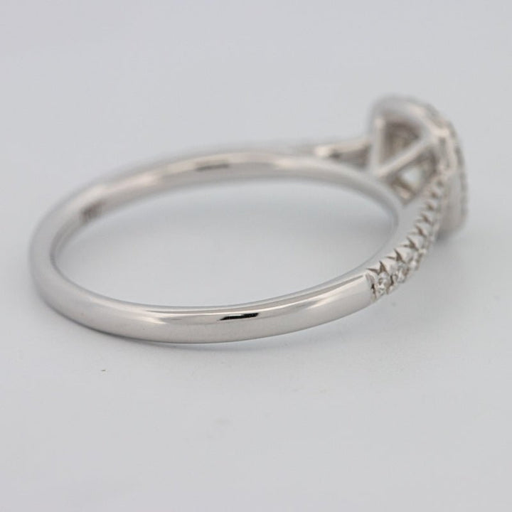 0.50 CT Cushion Cut Halo Solitaire - ZIZOV DIAMONDS