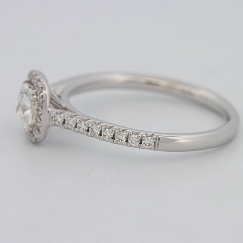 0.50 CT Cushion Cut Halo Solitaire - ZIZOV DIAMONDS