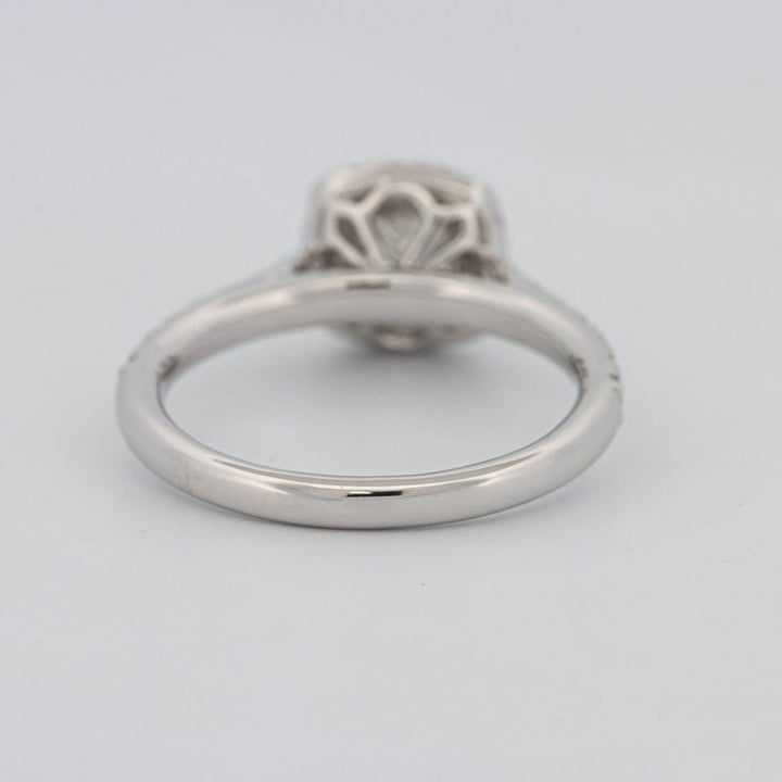 0.50 CT Cushion Cut Halo Solitaire - ZIZOV DIAMONDS