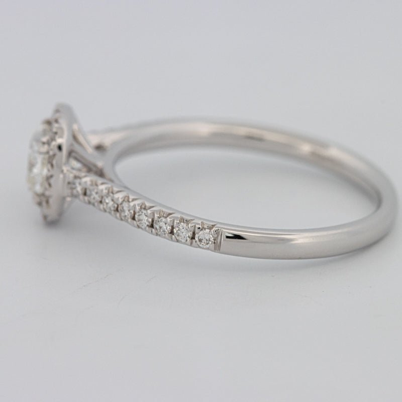 0.50 CT Cushion Cut Halo Solitaire - ZIZOV DIAMONDS