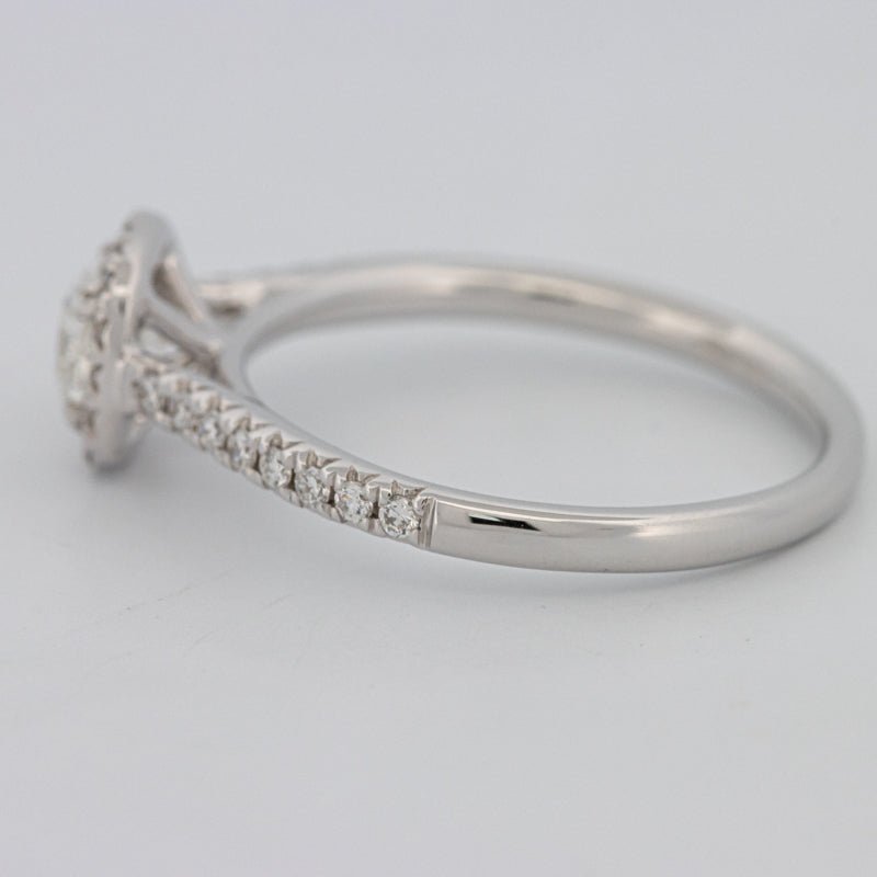 0.50 CT Cushion Cut Halo Solitaire - ZIZOV DIAMONDS