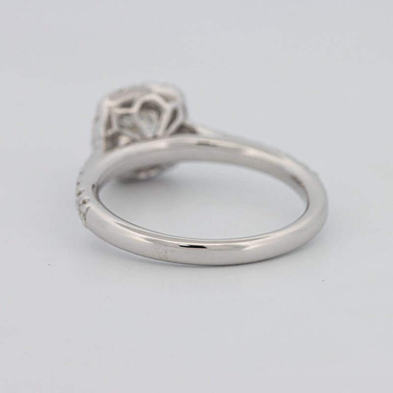 0.50 CT Cushion Cut Halo Solitaire - ZIZOV DIAMONDS