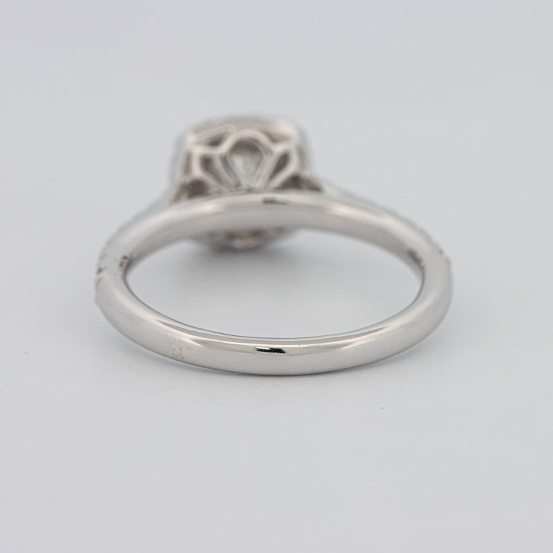 0.50 CT Cushion Cut Halo Solitaire - ZIZOV DIAMONDS