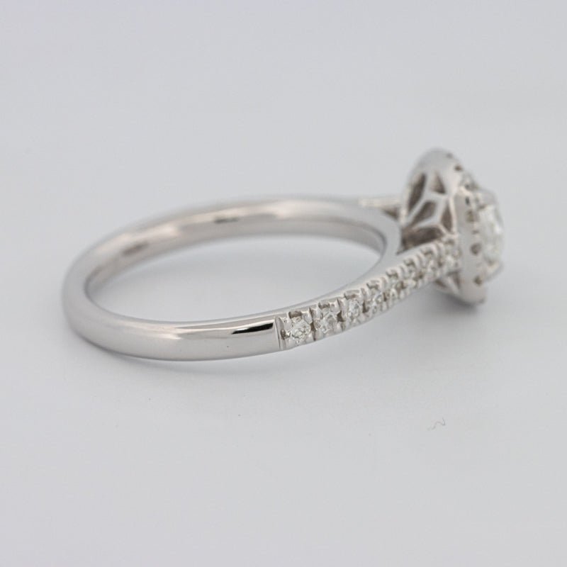 0.50 CT Cushion Cut Halo Solitaire - ZIZOV DIAMONDS