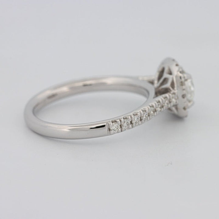 0.50 CT Cushion Cut Halo Solitaire - ZIZOV DIAMONDS