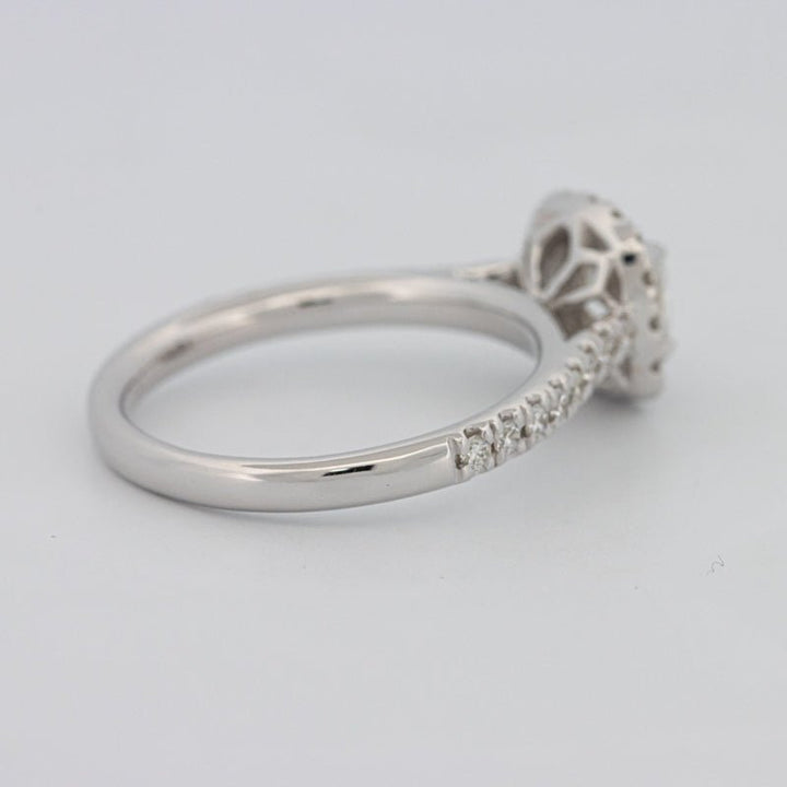 0.50 CT Cushion Cut Halo Solitaire - ZIZOV DIAMONDS