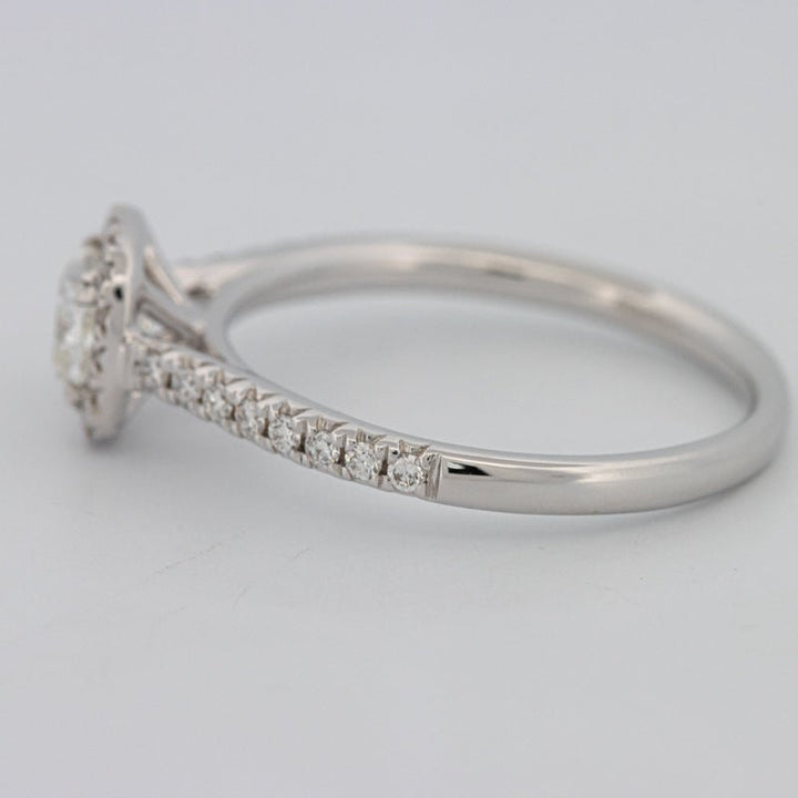 0.50 CT Cushion Cut Halo Solitaire - ZIZOV DIAMONDS