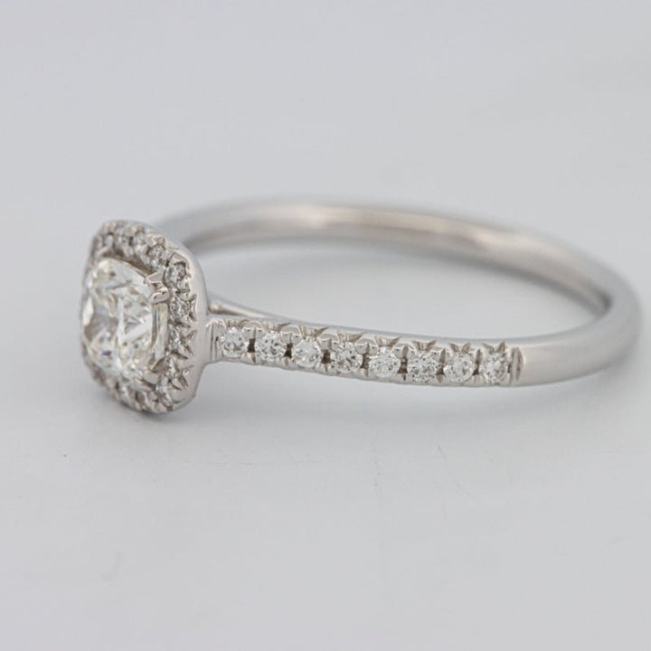 0.50 CT Cushion Cut Halo Solitaire - ZIZOV DIAMONDS