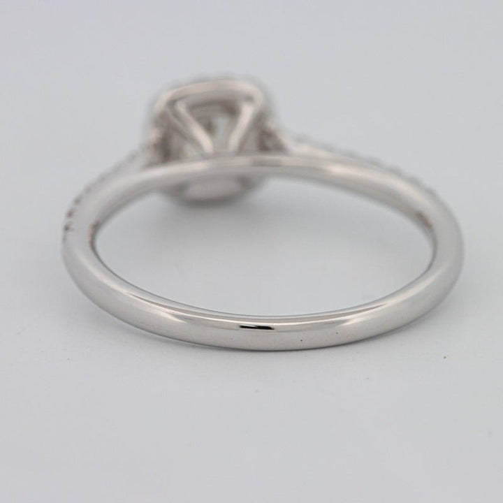 0.50 CT Cushion Cut Halo Solitaire - ZIZOV DIAMONDS