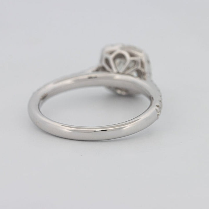 0.50 CT Cushion Cut Halo Solitaire - ZIZOV DIAMONDS