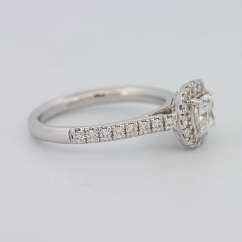0.50 CT Cushion Cut Halo Solitaire - ZIZOV DIAMONDS