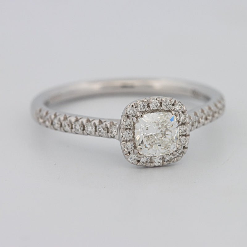 0.50 CT Cushion Cut Halo Solitaire - ZIZOV DIAMONDS