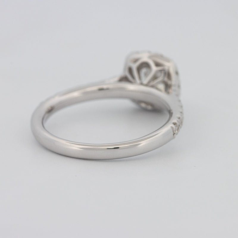 0.50 CT Cushion Cut Halo Solitaire - ZIZOV DIAMONDS