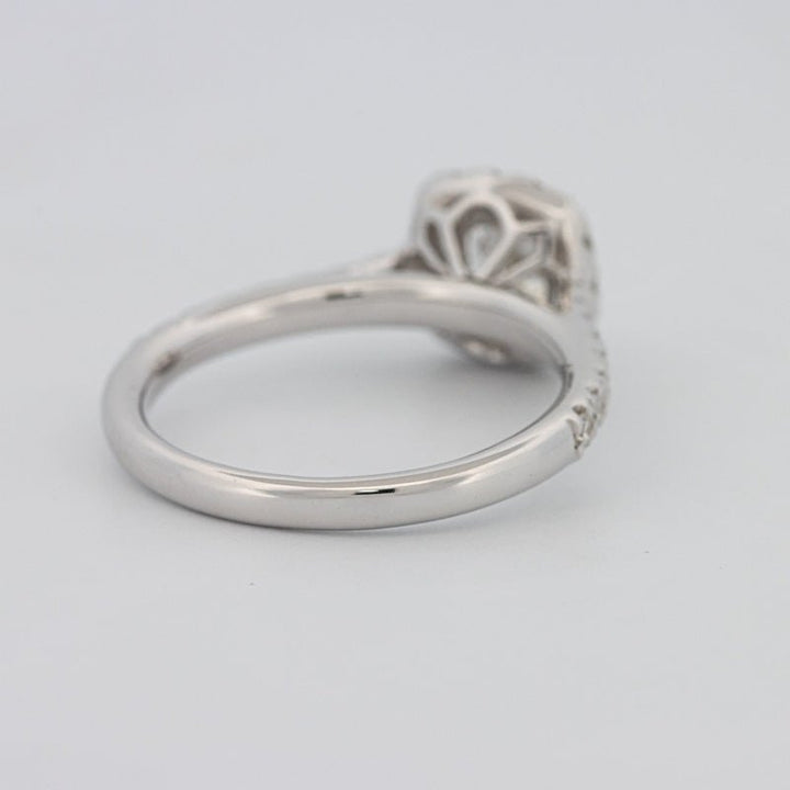 0.50 CT Cushion Cut Halo Solitaire - ZIZOV DIAMONDS