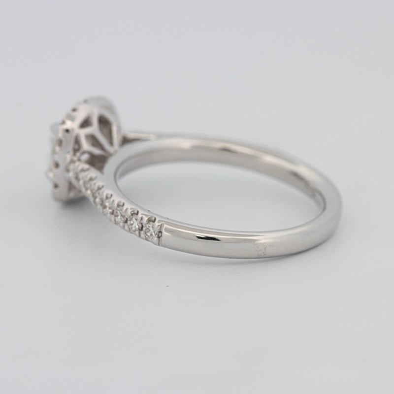 0.50 CT Cushion Cut Halo Solitaire - ZIZOV DIAMONDS