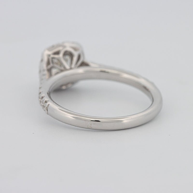 0.50 CT Cushion Cut Halo Solitaire - ZIZOV DIAMONDS