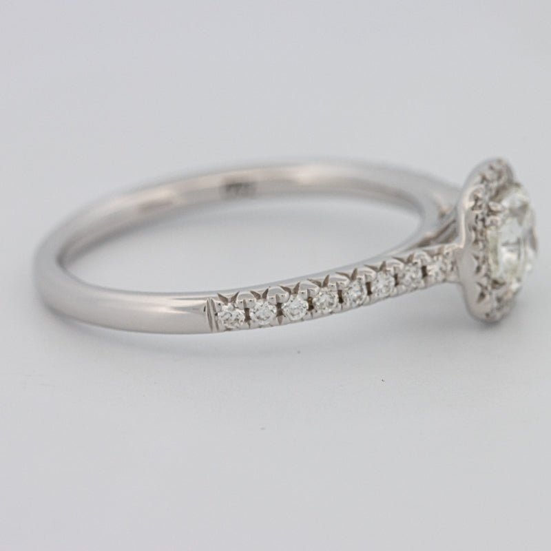 0.50 CT Cushion Cut Halo Solitaire - ZIZOV DIAMONDS