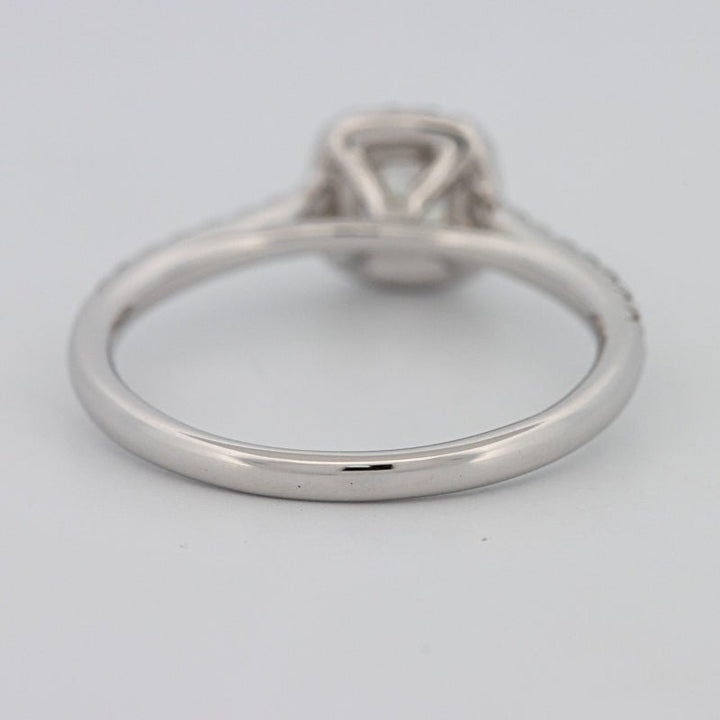 0.50 CT Cushion Cut Halo Solitaire - ZIZOV DIAMONDS