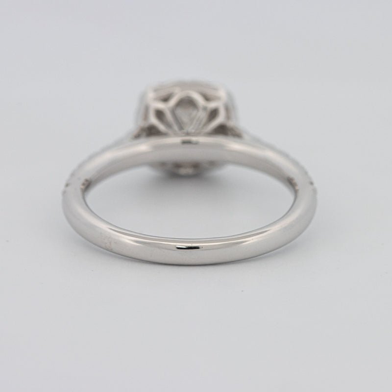 0.50 CT Cushion Cut Halo Solitaire - ZIZOV DIAMONDS