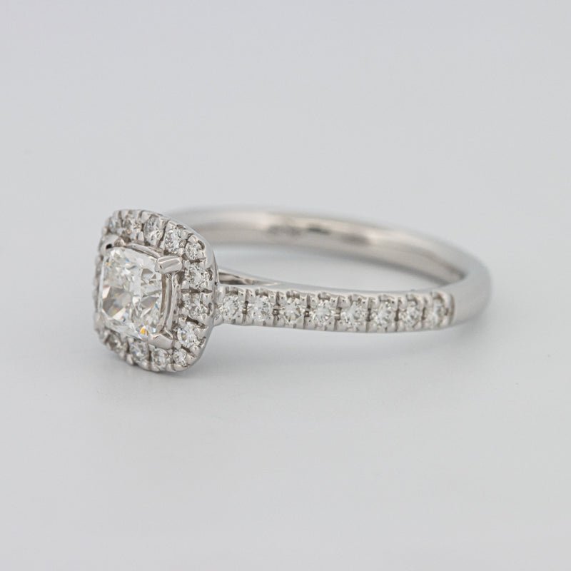 0.50 CT Cushion Cut Halo Solitaire - ZIZOV DIAMONDS