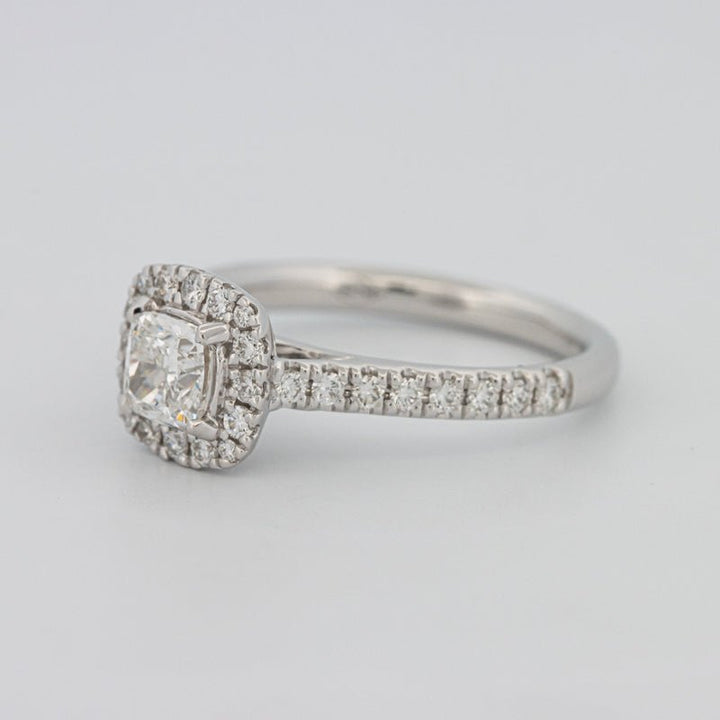 0.50 CT Cushion Cut Halo Solitaire - ZIZOV DIAMONDS