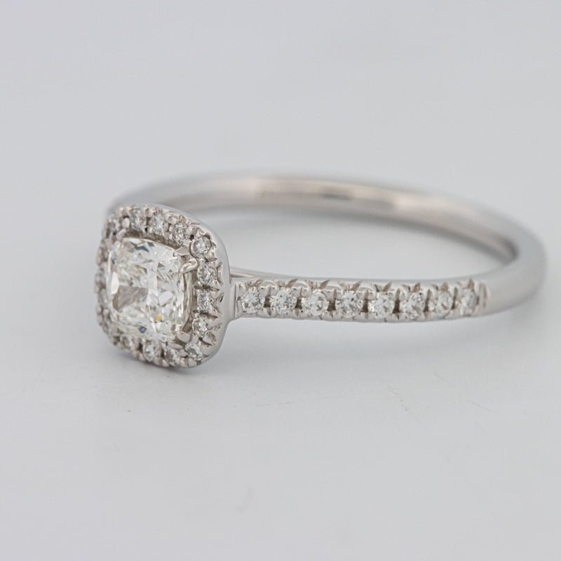 0.50 CT Cushion Cut Halo Solitaire - ZIZOV DIAMONDS