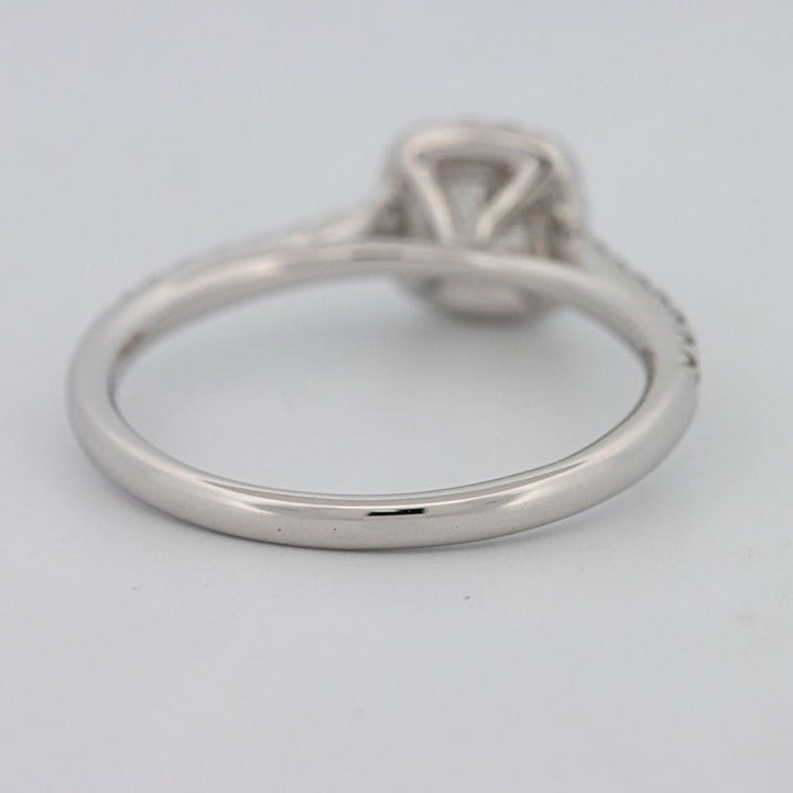 0.50 CT Cushion Cut Halo Solitaire - ZIZOV DIAMONDS