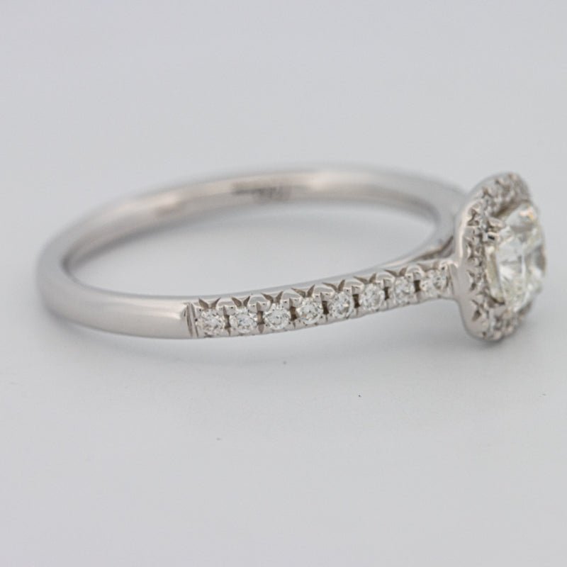 0.50 CT Cushion Cut Halo Solitaire - ZIZOV DIAMONDS