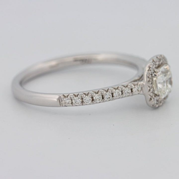 0.50 CT Cushion Cut Halo Solitaire - ZIZOV DIAMONDS